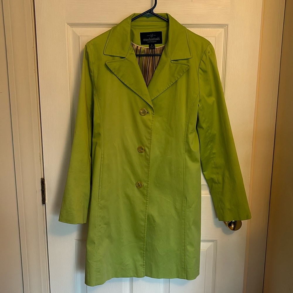 Mackintosh Green Lightweight Vintage Style Pea Coat